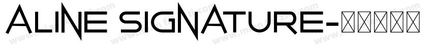 Aline Signature字体转换